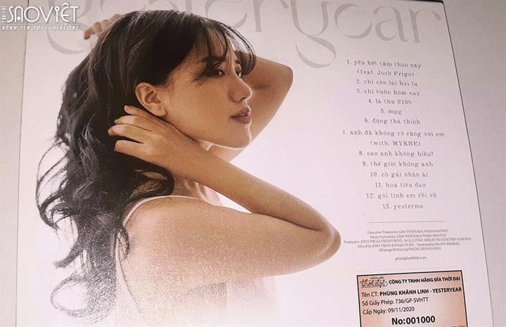 Album “Yesteryear” của Phùng Khánh Linh cán mốc 1000 bản sau 2 tuần phát hành