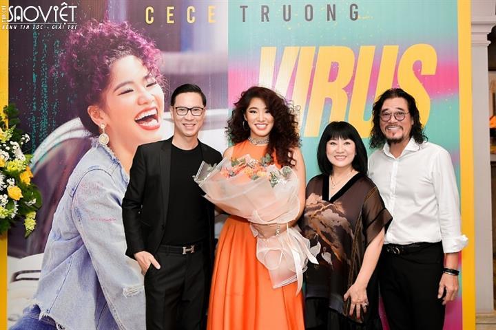 Dàn sao 'khủng' đến chúc mừng con gái Cẩm Vân - Cece Trương ra mắt MV 'Virus