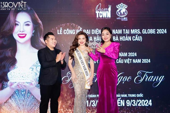 Doanh nhân Ngọc Trang đại diện Việt Nam dự thi Mrs. Globe 2024 tại Trung Quốc