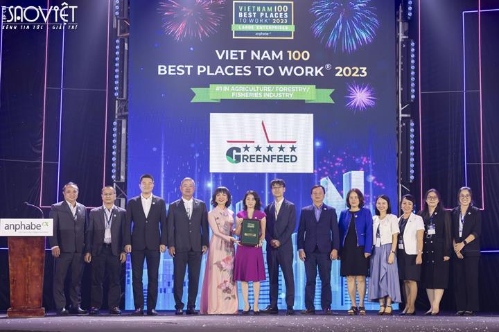 GREENFEED Việt Nam được vinh danh top 1 nơi làm việc tốt nhất việt nam ngành nông nghiệp - lâm nghiệp - thủy sản 2023