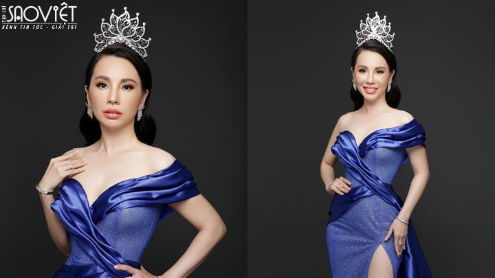 Hoa hậu Châu Ngọc Bích khoe nhan sắc tựa ‘nữ thần’ với vương miện 1 tỷ đồng