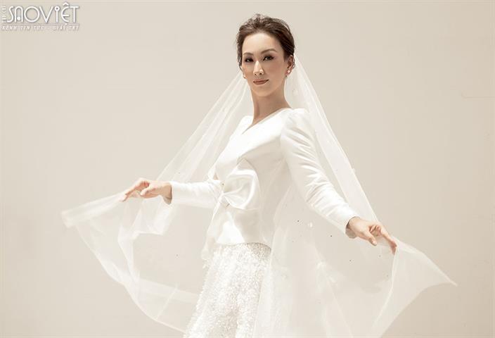 Hoa hậu Paris Vũ hoá thiên thần vẫn gợi cảm trong loạt thiết kế trắng