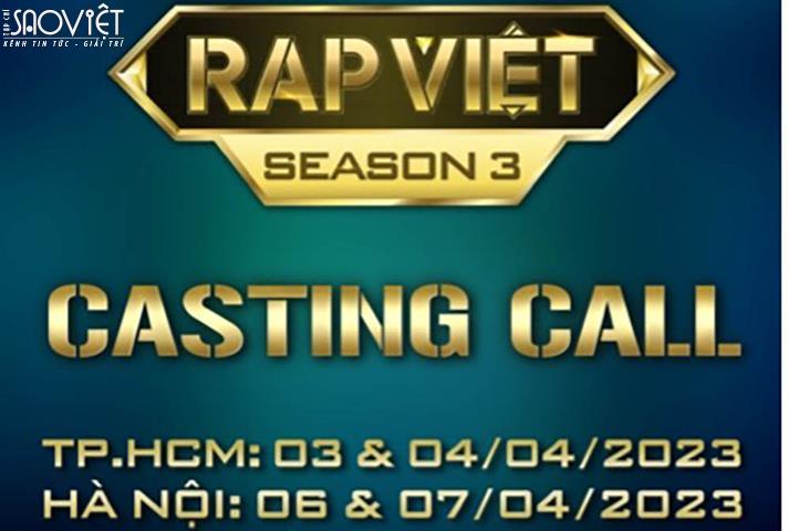 Hot: Vie Channel chính thức tổ chức casting Rap Việt - Mùa 3 trên toàn quốc