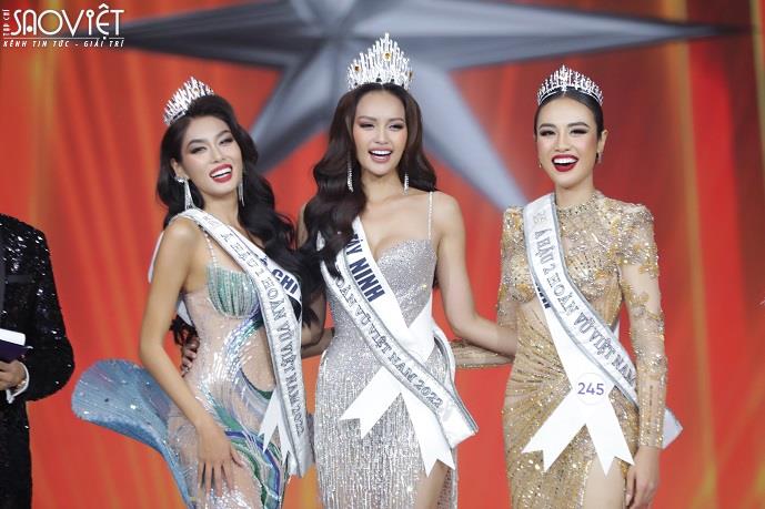 Ngọc Châu đăng quang Hoa hậu Hoàn vũ, Lê Thảo Nhi nhận Á hậu 1, Thủy Tiên nhận Á hậu 2