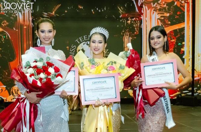 Nguyễn Trang Nguyệt Minh đoạt cú đúp giải thưởng tại Miss Teen Grand International 2023