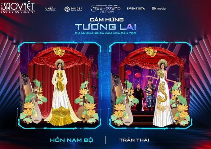 Những thiết kế độc lạ tại dự án Quảng bá Văn hóa Dân tộc Hoa hậu Hoàn vũ Việt Nam – Miss Cosmo Vietnam 2023