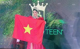 Bella Vũ Huyền Diệu lộng lẫy đăng quang Miss Eco Teen International