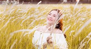 Ca sĩ Lâm Nguyệt Ánh như “cô tiên” bên cánh đồng hoa cỏ lau