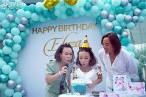 Con gái Việt Hương lần đầu mừng sinh nhật tại Việt Nam
