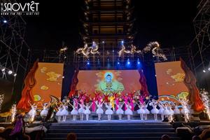Đặc sắc đêm trình diễn nghệ thuật Lửa thiêng rực sáng Sử vàng mừng Phật đản 2023