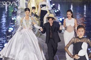 Dàn hoa á hậu Miss Grand Việt Nam tái hợp tại BST “Hoa trên nước” của NTK Ivan Trần