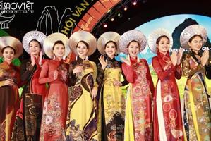 Diện áo dài Việt Hùng,  Mỹ Huyền- Hoa khôi Người đẹp Hoa Lư lộng lẫy trên đất kinh kỳ