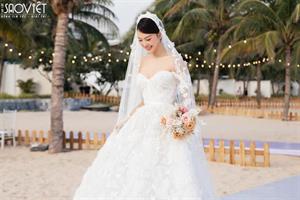 Hé lộ trang sức tinh xảo “cô dâu tháng 6” Minh Hằng đeo trong tiệc cưới