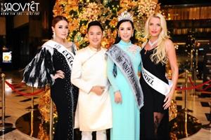 Hoa hậu Châu Ngọc Bích diện áo dài của NTK Ngô Nhật Huy sau đăng quang