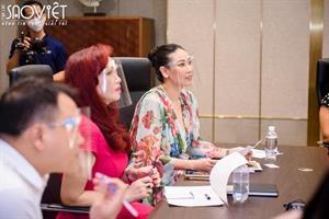 Hoa hậu Diệu Hoa, Hà Kiều Anh cùng Shark Bình phỏng vấn thí sinh Hoa hậu Doanh Nhân Việt Nam 2021