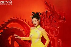 Hoa hậu Khánh Vân đậm chất Á Đông trong bộ ảnh Tết Nhâm Dần