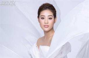 Hoa hậu Khánh Vân hoà quyện cùng dải lụa, khoe nhan sắc trong bộ ảnh beauty mới