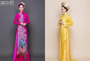 Hoa hậu Mai Phương nền nã với áo dài Minh Châu