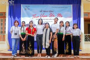 Hoa hậu Nông Thuý Hằng và á hậu Hoa Đan làm tình nguyện viên chương trình “Thư viện ước mơ”
