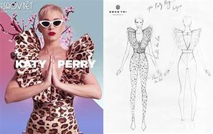 Katy Perry lại chọn NTK Nguyễn Công Trí thực hiện trang phục cho mình