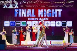 Kimmy Bùi đăng quang Hoa hậu Cộng đồng Doanh nhân Thế giới 2020