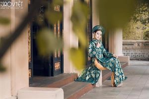 Người đẹp Thạch Thảo đài các, kiêu sa trong áo dài Việt Hùng