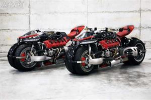 Siêu môtô Pháp mang động cơ V8, 470 mã lực của Maserati