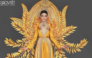 Trân Đài mang “Kim thực” hạt lúa Ninh Bình đến Hoa hậu Chuyển giới 2022