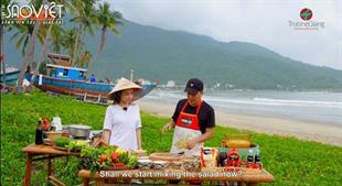Trường Giang dắt BB Trần và Hải Triều khám phá ẩm thực chay ngon khó cưỡng