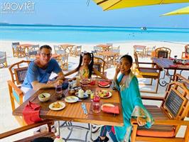 Vợ chồng Đoan Trang đón sinh nhật đôi tại “thiên đường nghĩ dưỡng” Maldives