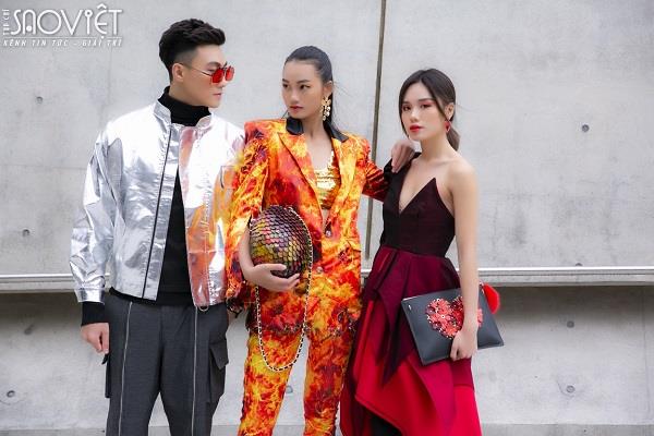 Trung Kiên, Quỳnh Anh, Trâm Anh cực chất tại Tuần lễ thời trang Seoul