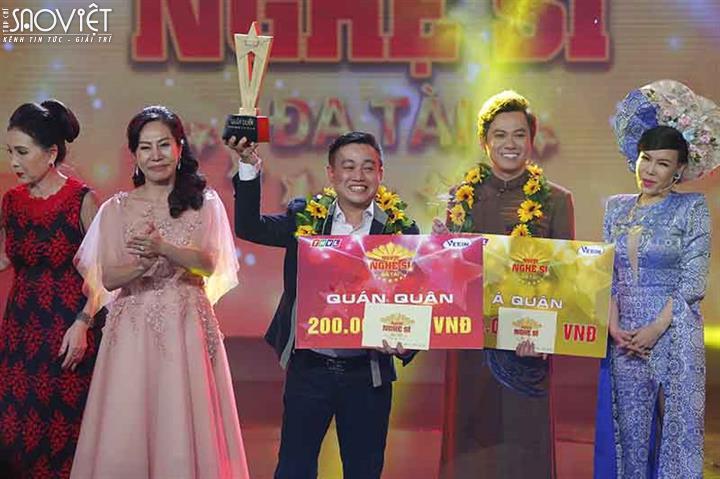 Trưởng nhóm X-Pro Hữu Tín đoạt giải quán quân Người nghệ sĩ đa tài 2017